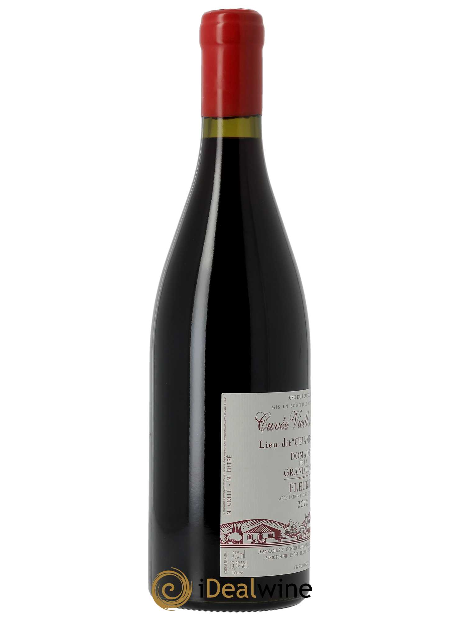 Fleurie Champagne - Cuvée Vieilles Vignes Grand'cour (Domaine de la) - Jean-Louis Dutraive  2022 - Lot de 1 Bouteille