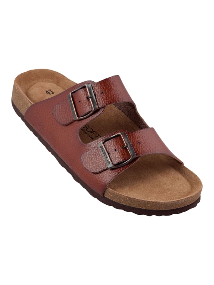BIOSOFT Sandalen Herrensandale in Braun günstig kaufen
