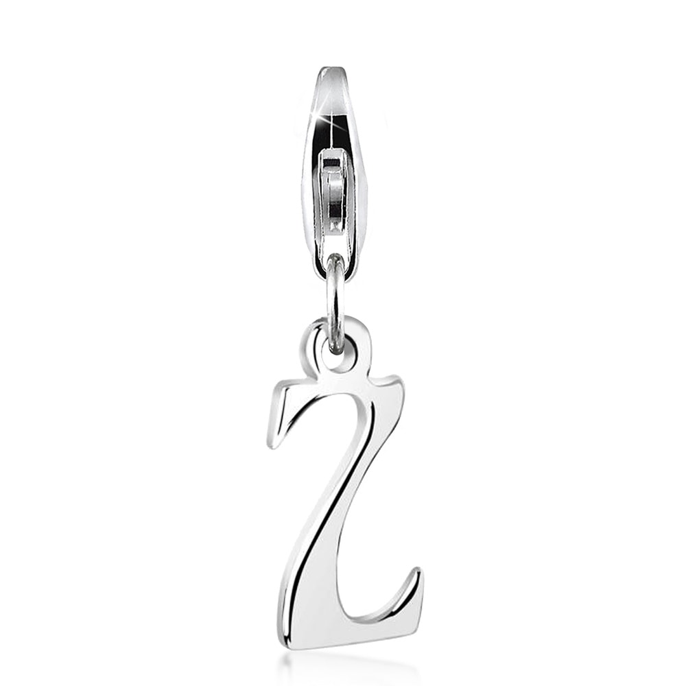 Nenalina Nenalina Amulette Pendentif Charm Lettre en argent sterling 925 pour tous les s p Pendentif
