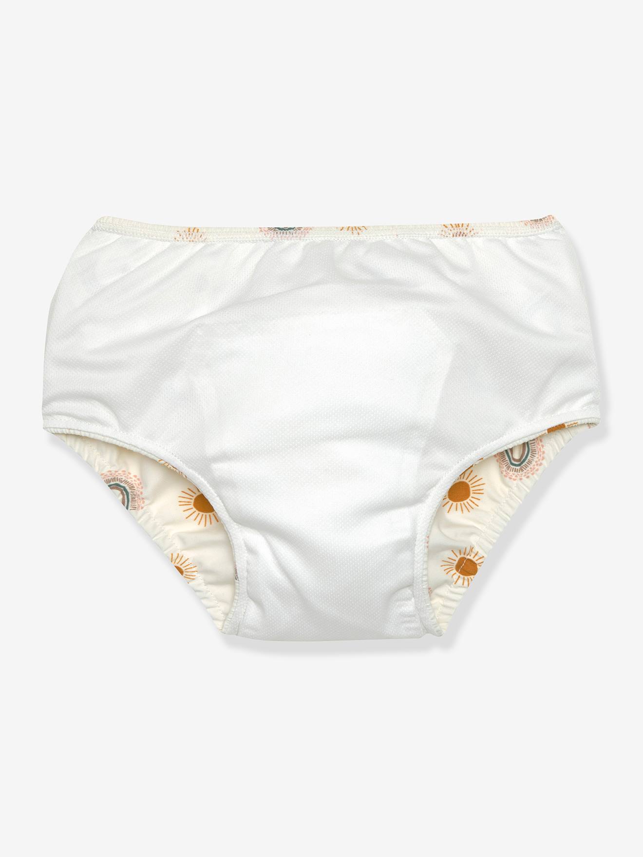 Lässig Baby Windelbadehose LÄSSIG - weiß bedruckt