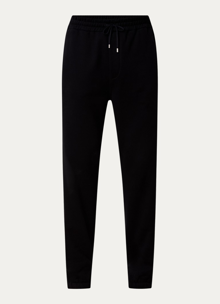 Saint Laurent sašaurinātas piegriezuma sporta bikses ar logotipu
