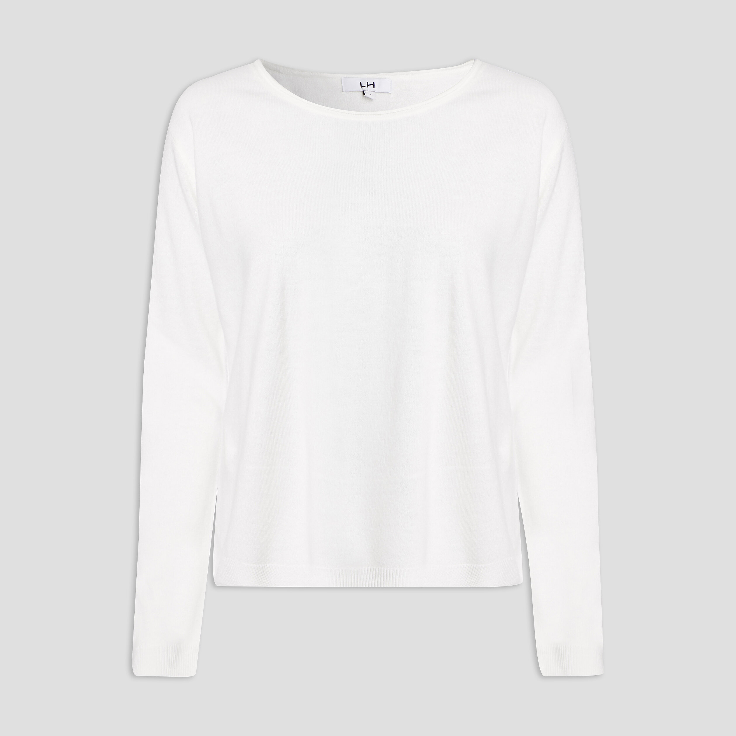 Pull avec col rond ecru femme | La Halle