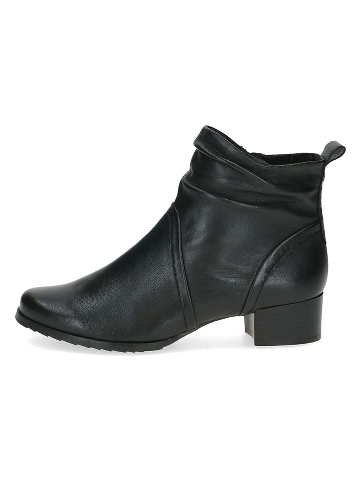 Caprice Leder-Stiefeletten in Schwarz günstig kaufen