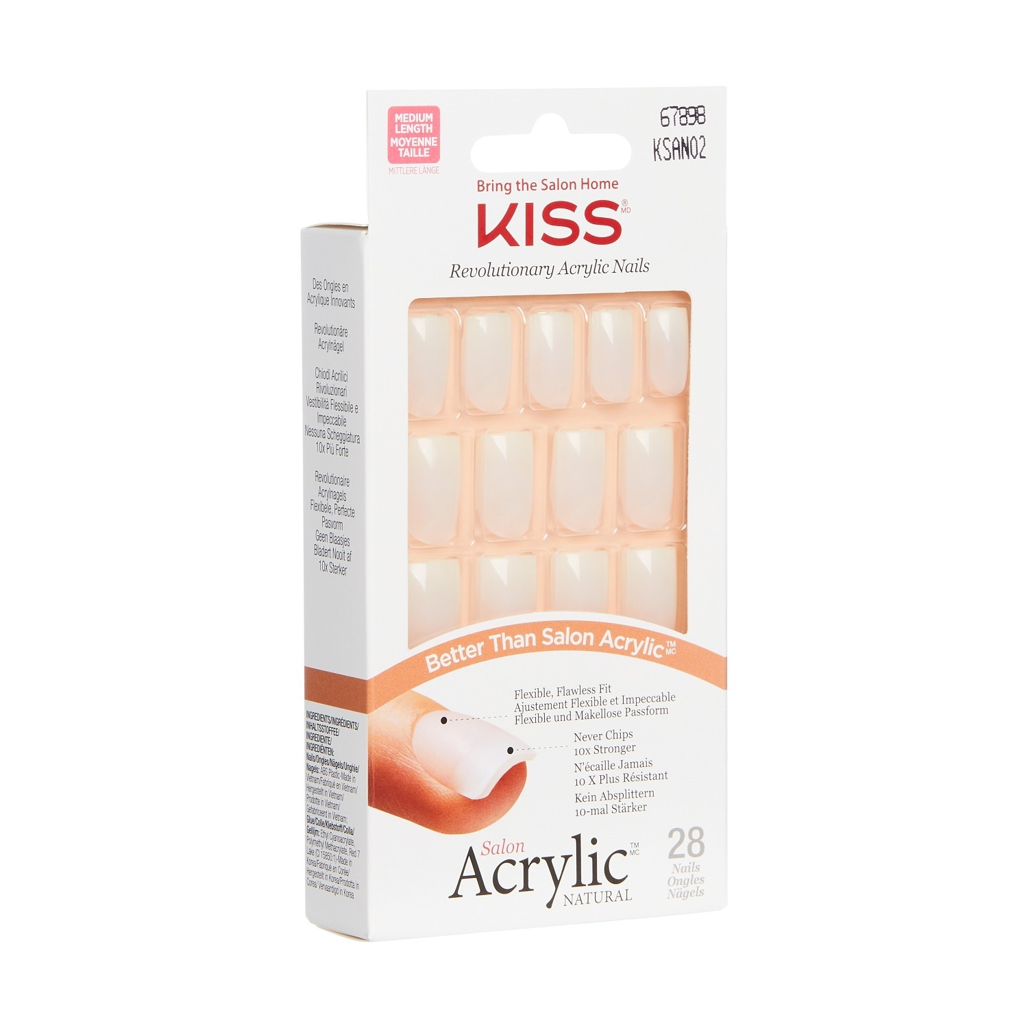Salon Acrylic Natural Nails