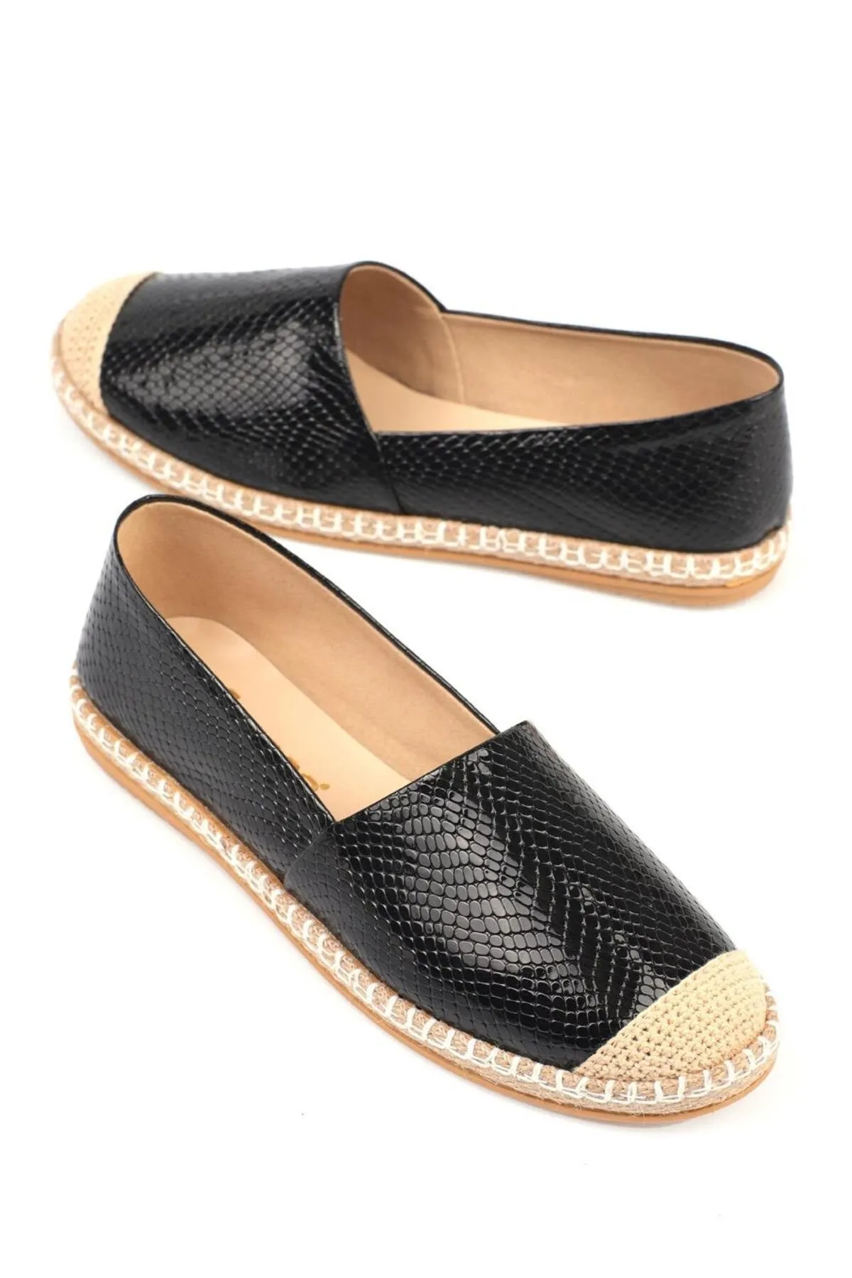Capone Outfitters  Capone Schwarze Damen-Espadrille