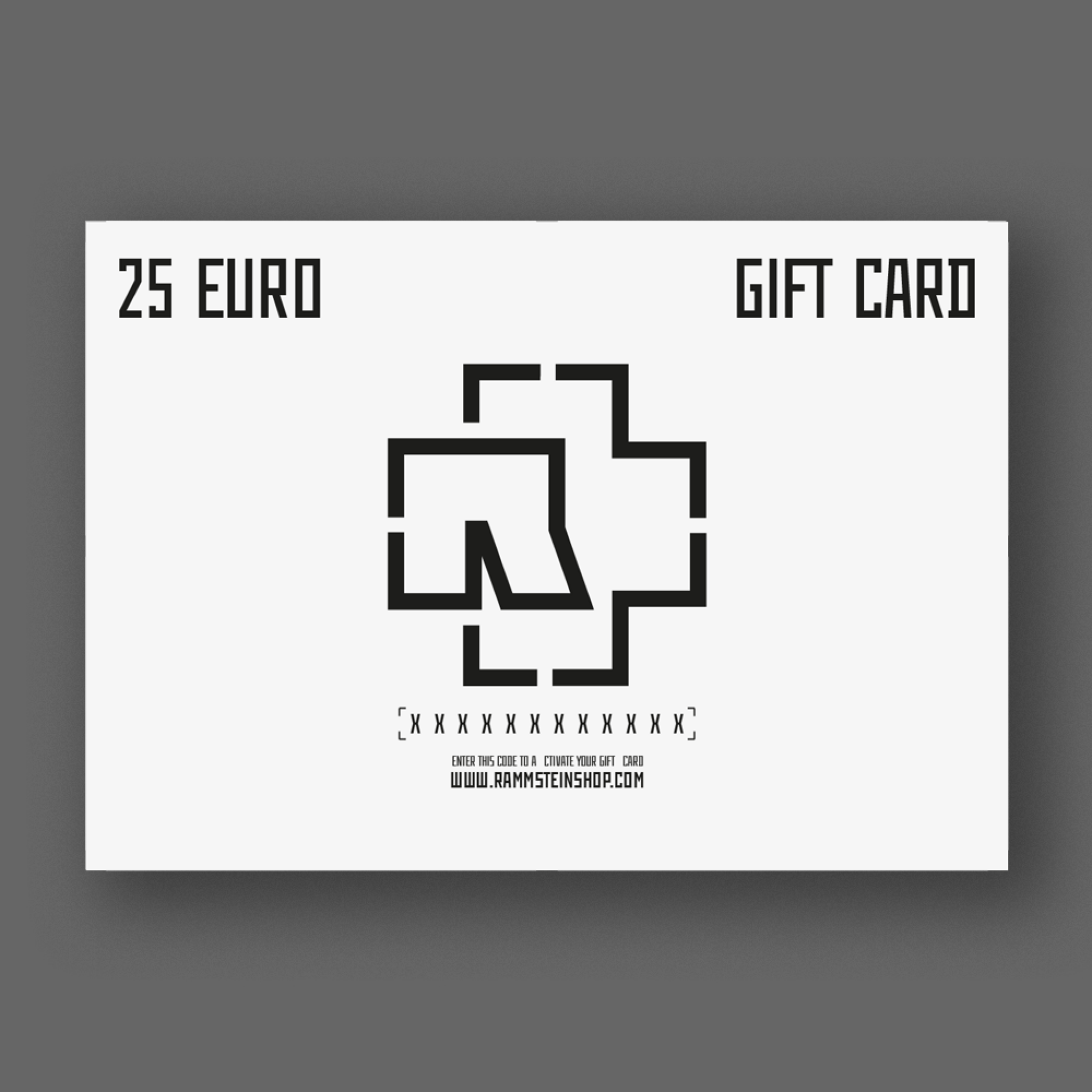 Rammstein Gutschein ”25”