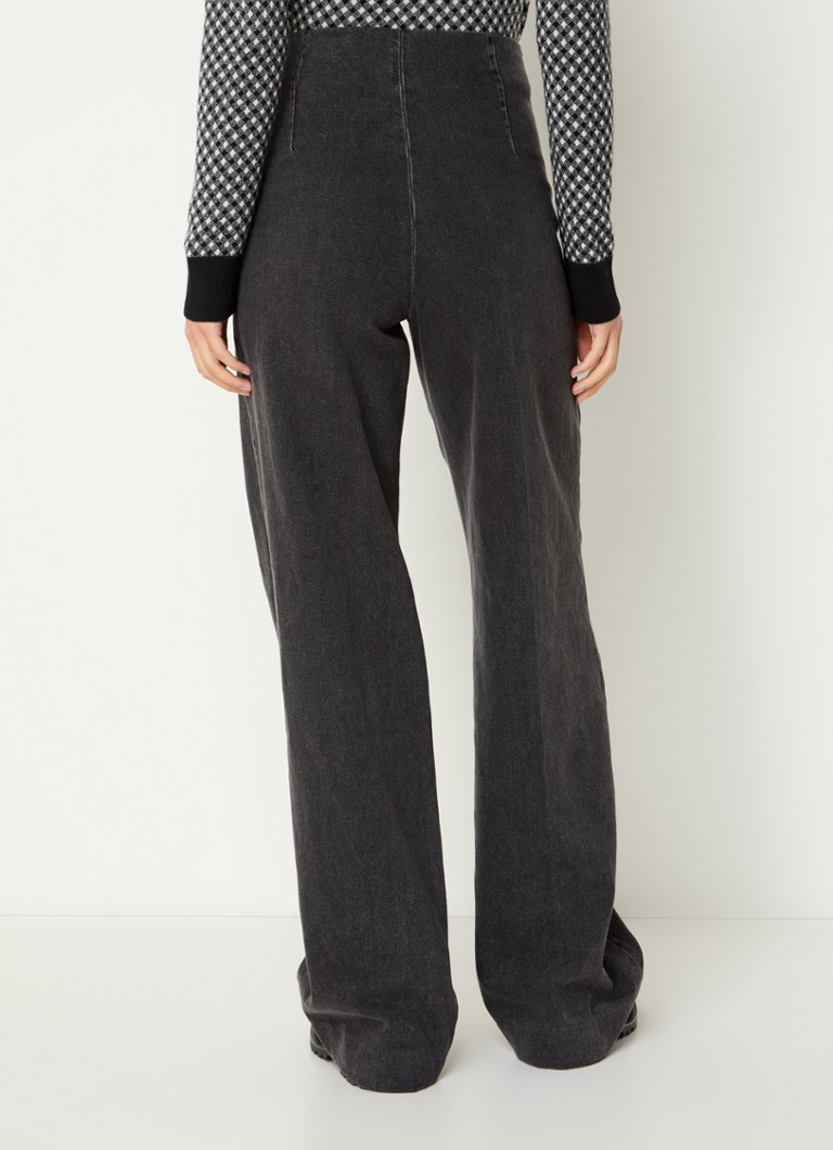 Sandro  High waist loose fit jeans met steekzakken