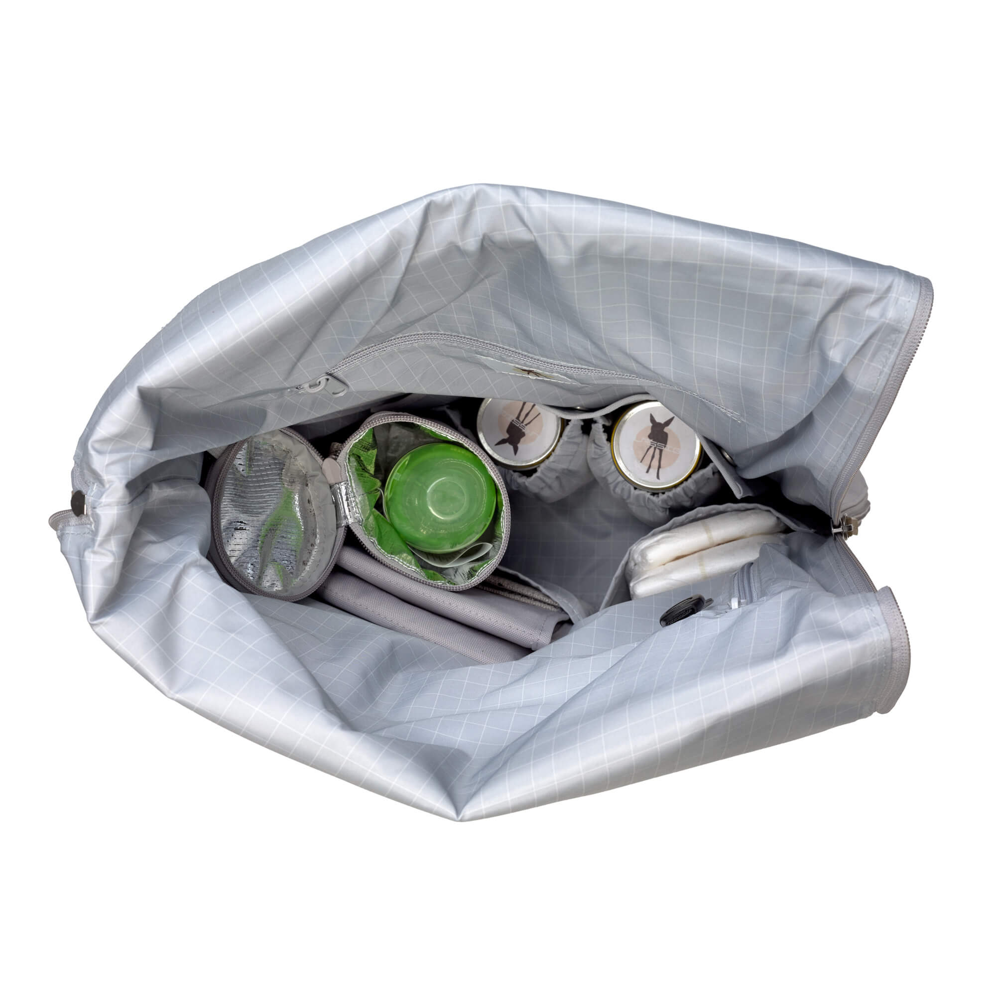 Wickelrucksack - Rolltop Backpack, Grey