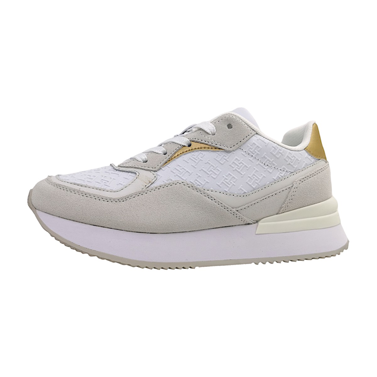 Tommy Hilfiger LUX MONOGRAM RUNNER FW0FW07816YBS Weiß YBS White