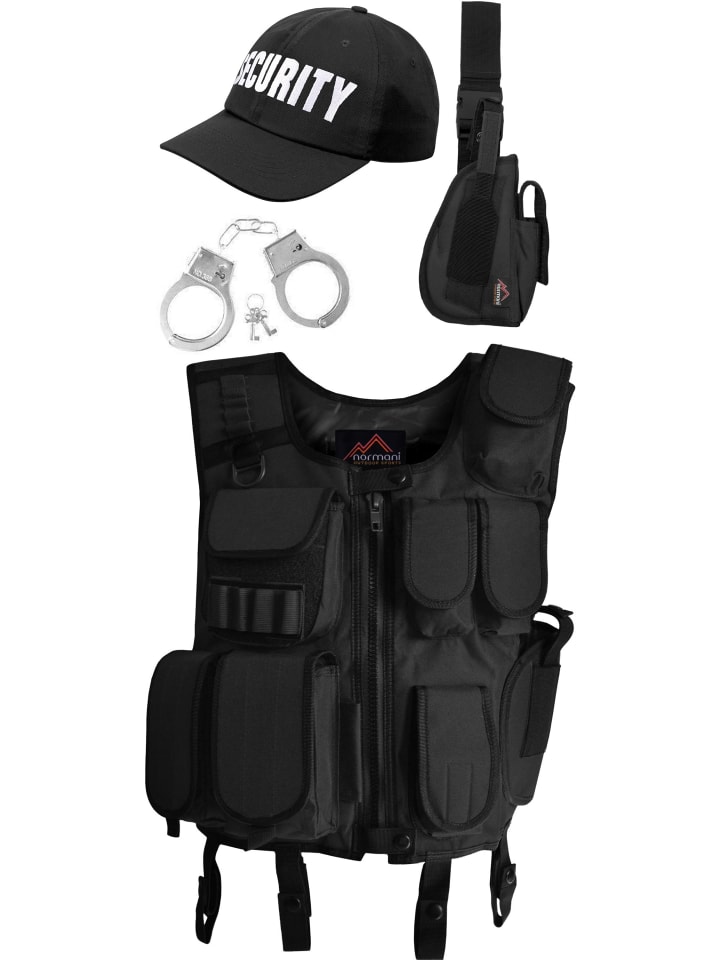 Normani Outdoor Sports 5 Teiliges SWAT Kostüm Karneval Kostüm in Security günstig kaufen