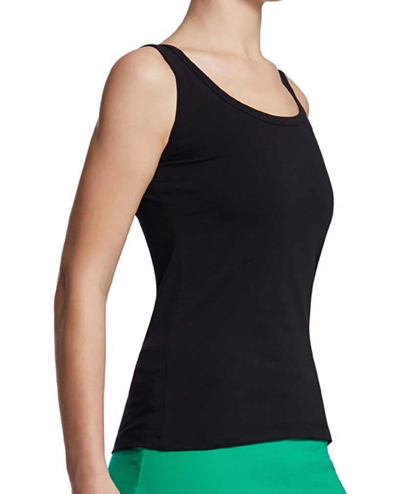 ESPARTO Yogatop Tanktop Auron in Bio-Baumwolle verrutscht nicht beim Sport, Das Topp fällt eng aus.