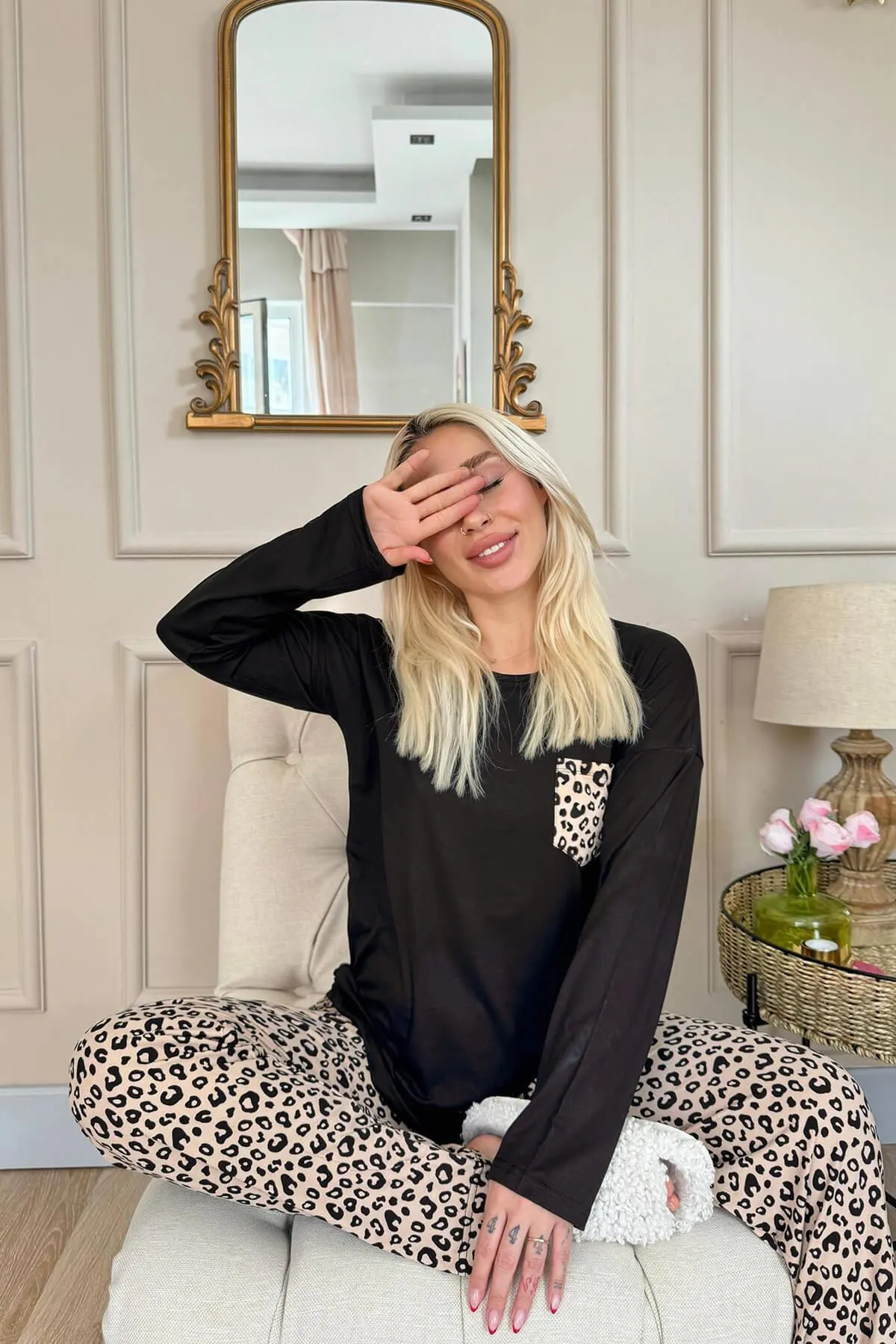 Pijamaevi  Pyjama set - Braun - Unifarben