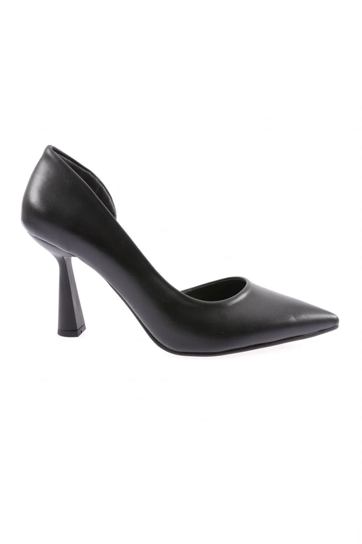 DGN  Schwarze Damenschuhe mit dünnem Absatz und spitzer Spitze 1300-23y