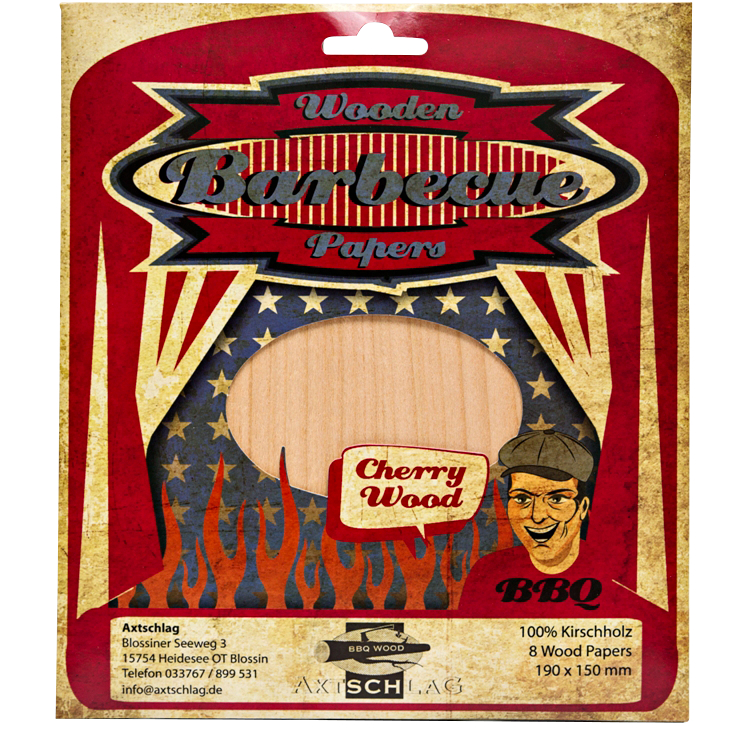Axtschlag Grillpapier Kirsche – Wood Paper Cherry