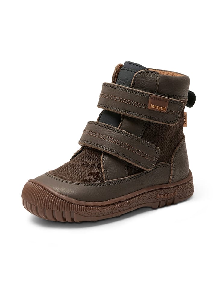 bisgaard Leder-Boots in Braun/ Anthrazit günstig kaufen