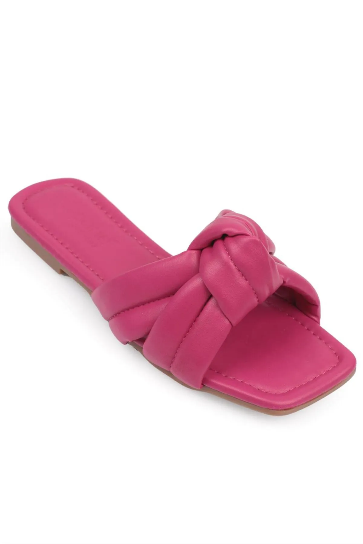 Capone Outfitters  Capone Damen-Hausschuhe mit flachem Absatz in Fuchsia