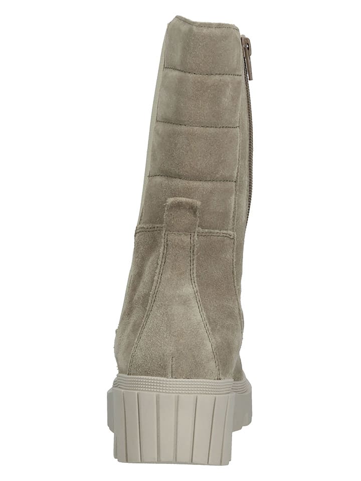 Gabor Leder-Chelsea-Boots in Grau günstig kaufen