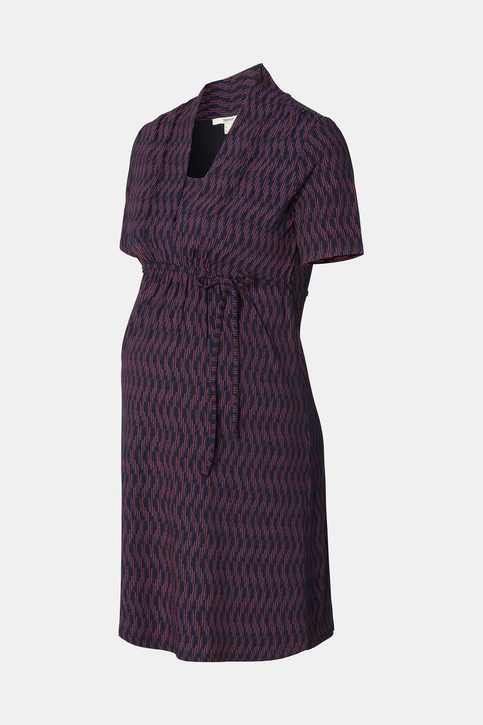 Gemustertes Jerseykleid mit Stillfunktion
