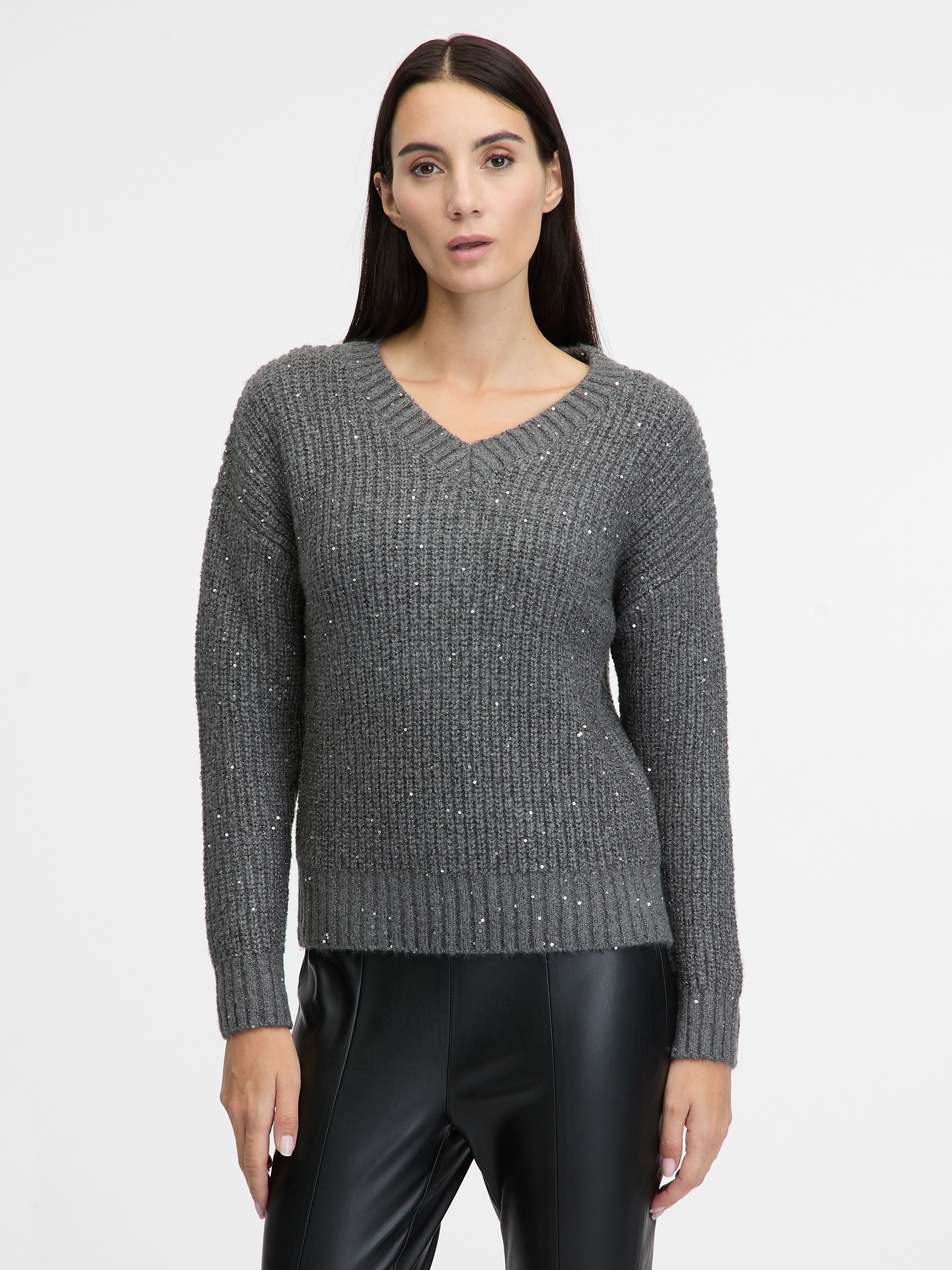 Grauer Damenpullover ORSAY