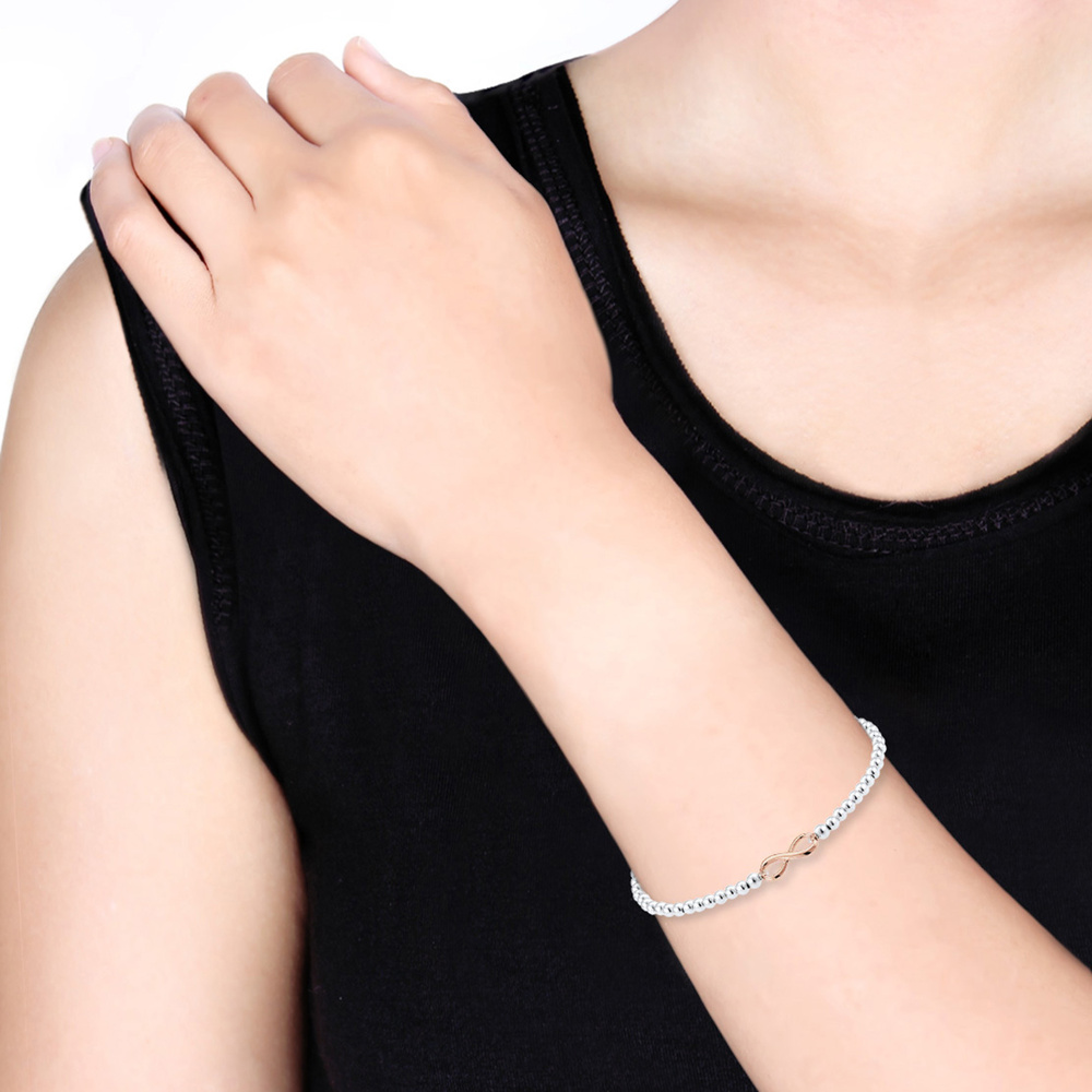 Elli Elli Bracelet Infinity Unendlichkeit 925 Silber rosé Bracelet