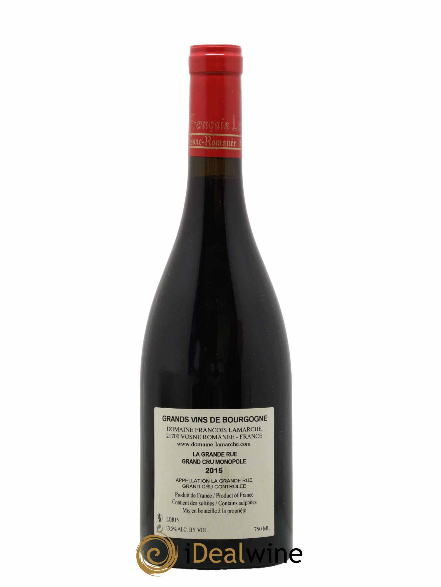La Grande Rue Grand Cru Lamarche (Domaine)  2015 - Lot de 1 Bouteille