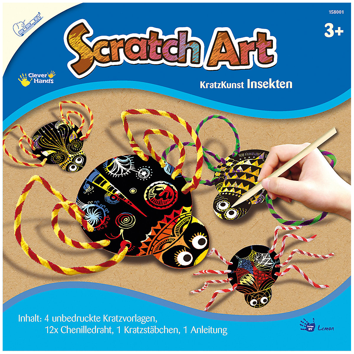 Scratch Art Insekten