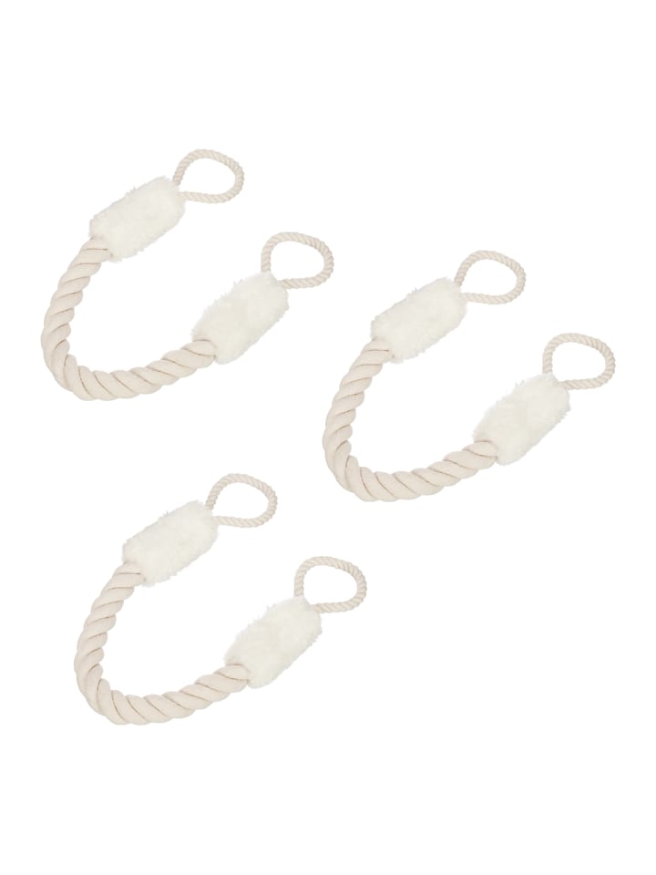 relaxdays 3 x Türkordel in Beige/ Weiß günstig kaufen onesize
