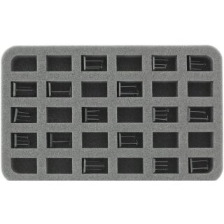 Feldherr 30mm Half-Size Schaumstoffeinlage mit 30 Fächern