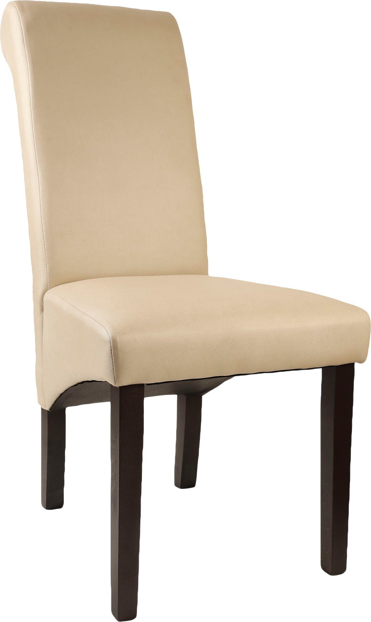 Home affaire 4-Fußstuhl Rito (Set, 2 St), Gestell Buche natur oder wenge lackiert
