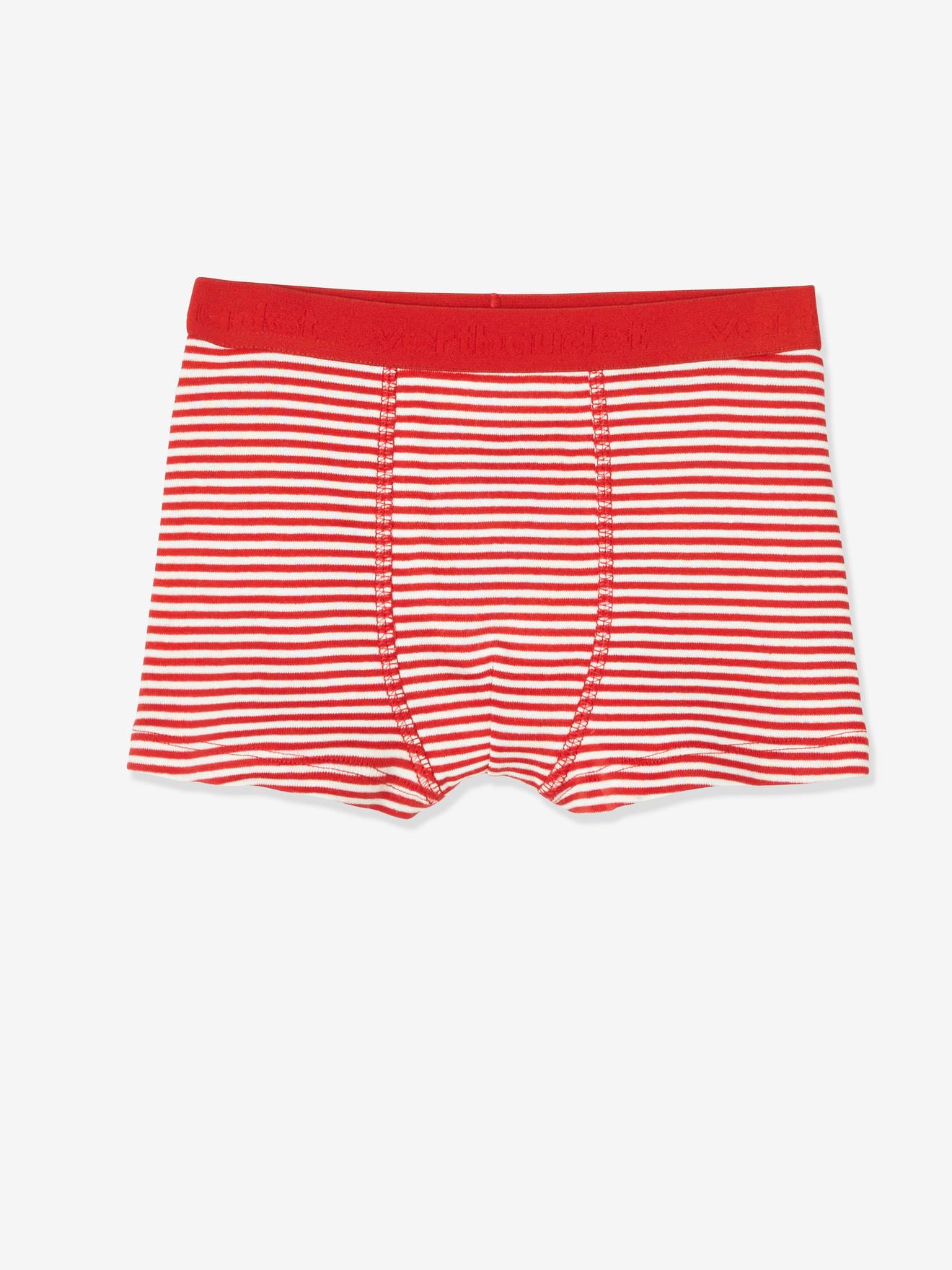 Vertbaudet 3er-Pack Jungen Boxershorts FEUERWEHRMANN Oeko Tex - pack rot/nachtblau