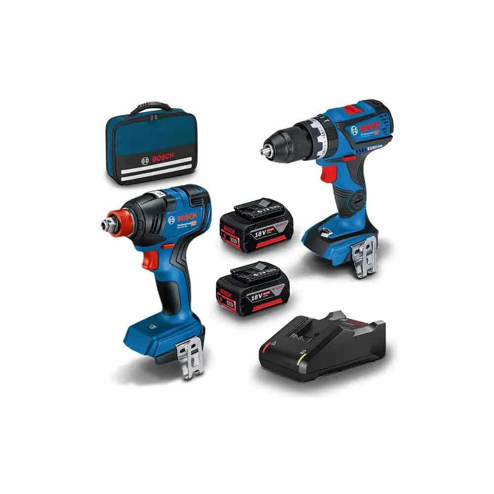 Conjunto de baterias sem escova BOSCH 18V, 2 unidades, 2 x 4,0 Ah, 0615991FH5