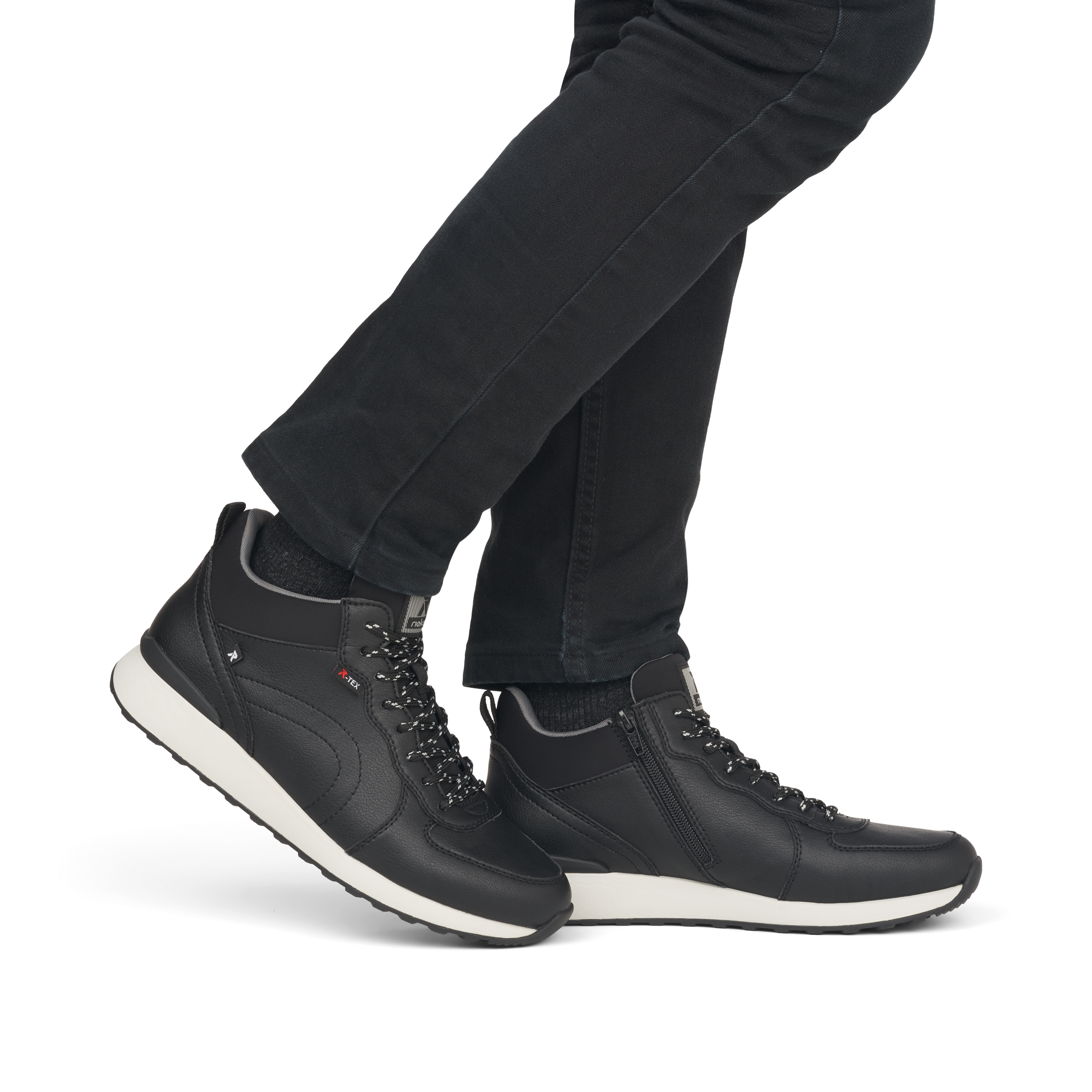 Rieker Herren Sneaker High night black