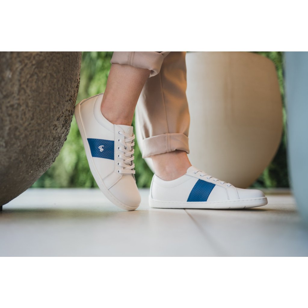 Be Lenka Elite White Blue Barfußschuhe