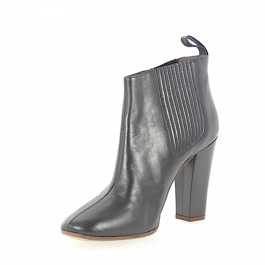 Marc Jacobs - Stiefeletten 684997 Glattleder Metallisch grau - grau