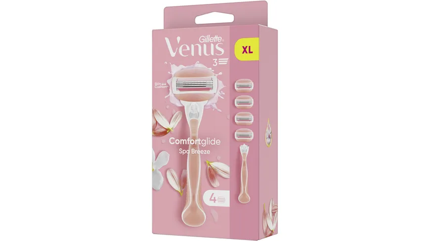 Gillette Venus Klingen + Rasierer Comfortglide Spa Breeze