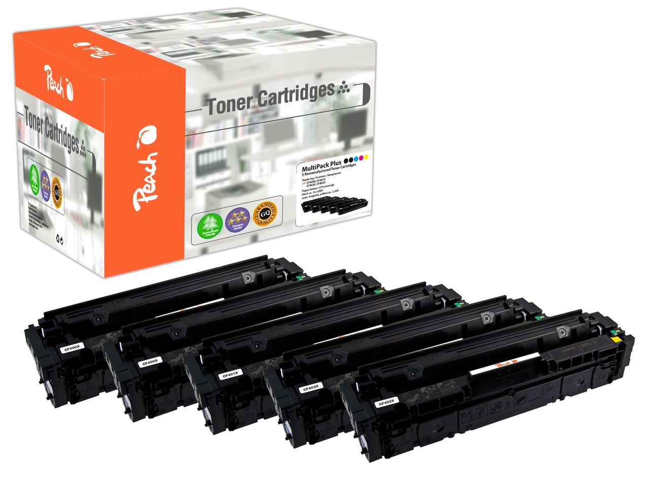 Peach Spar Pack Plus Tonermodule ersetzt HP No. 201X