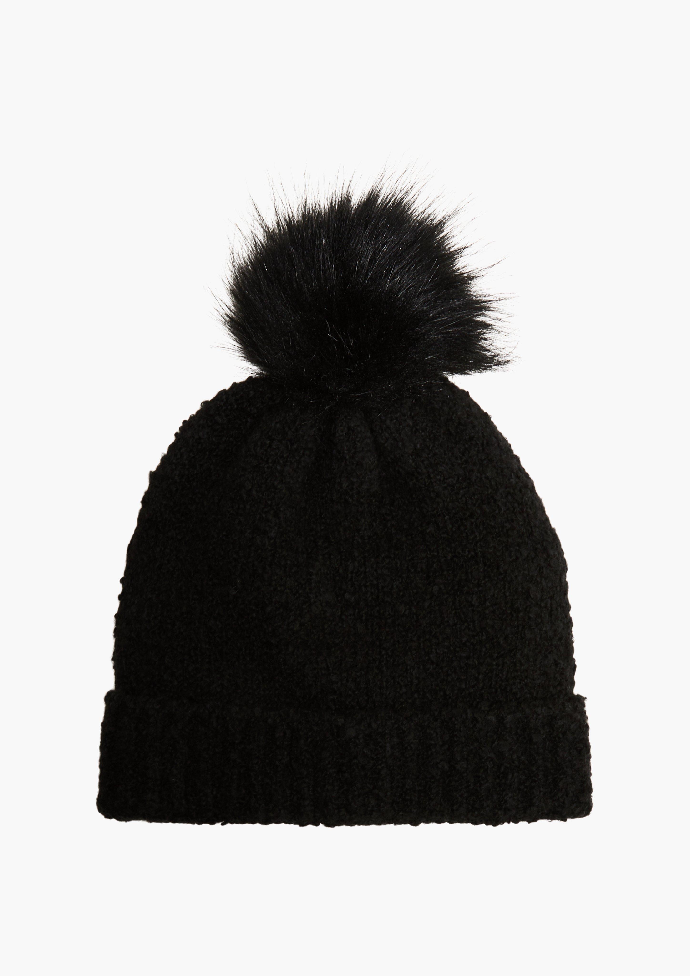Strickmütze mit Kunstfell-Pompom  2132513-99X5