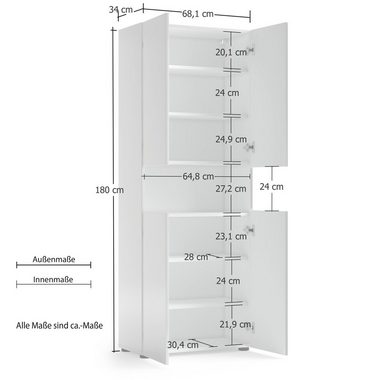 INOSIGN Hochschrank Mister Breite 68 cm