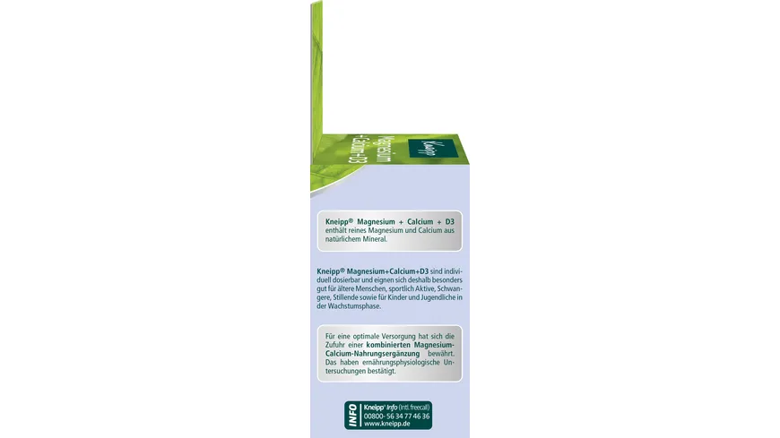 Kneipp Magnesium + Calcium + D3