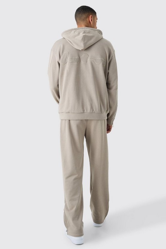 Oversize Hoodie mit gerippter Applikation