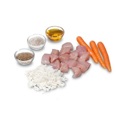 proCani Menü frisch & fertig Huhn, Karotte und Reis