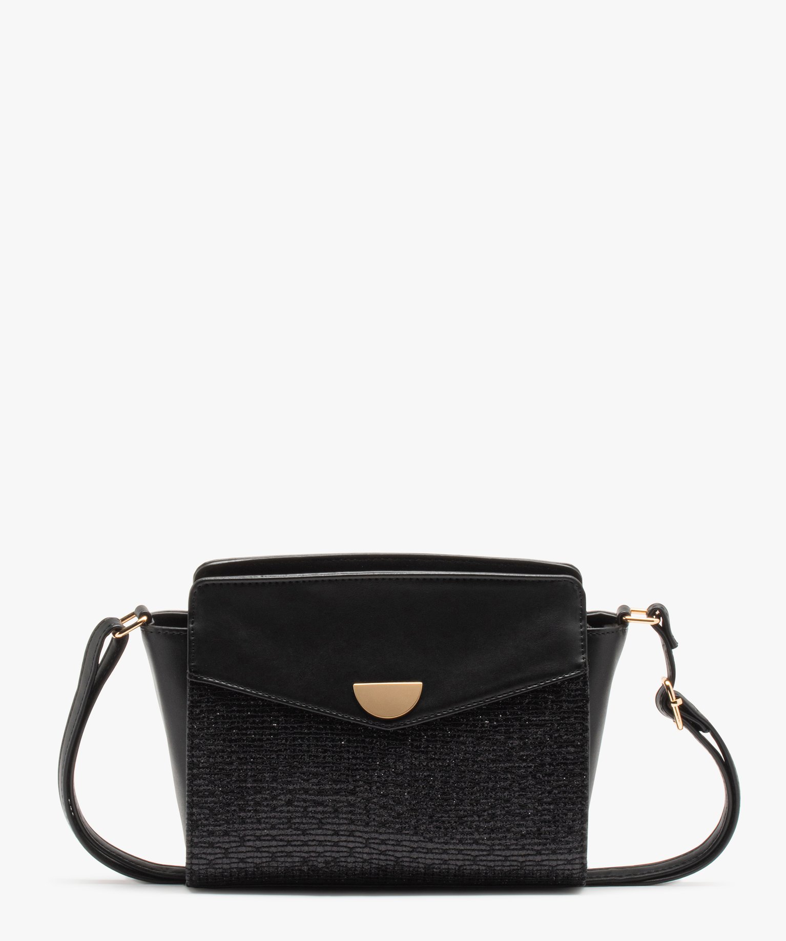 Sac besace bimatière femme noir | GEMO