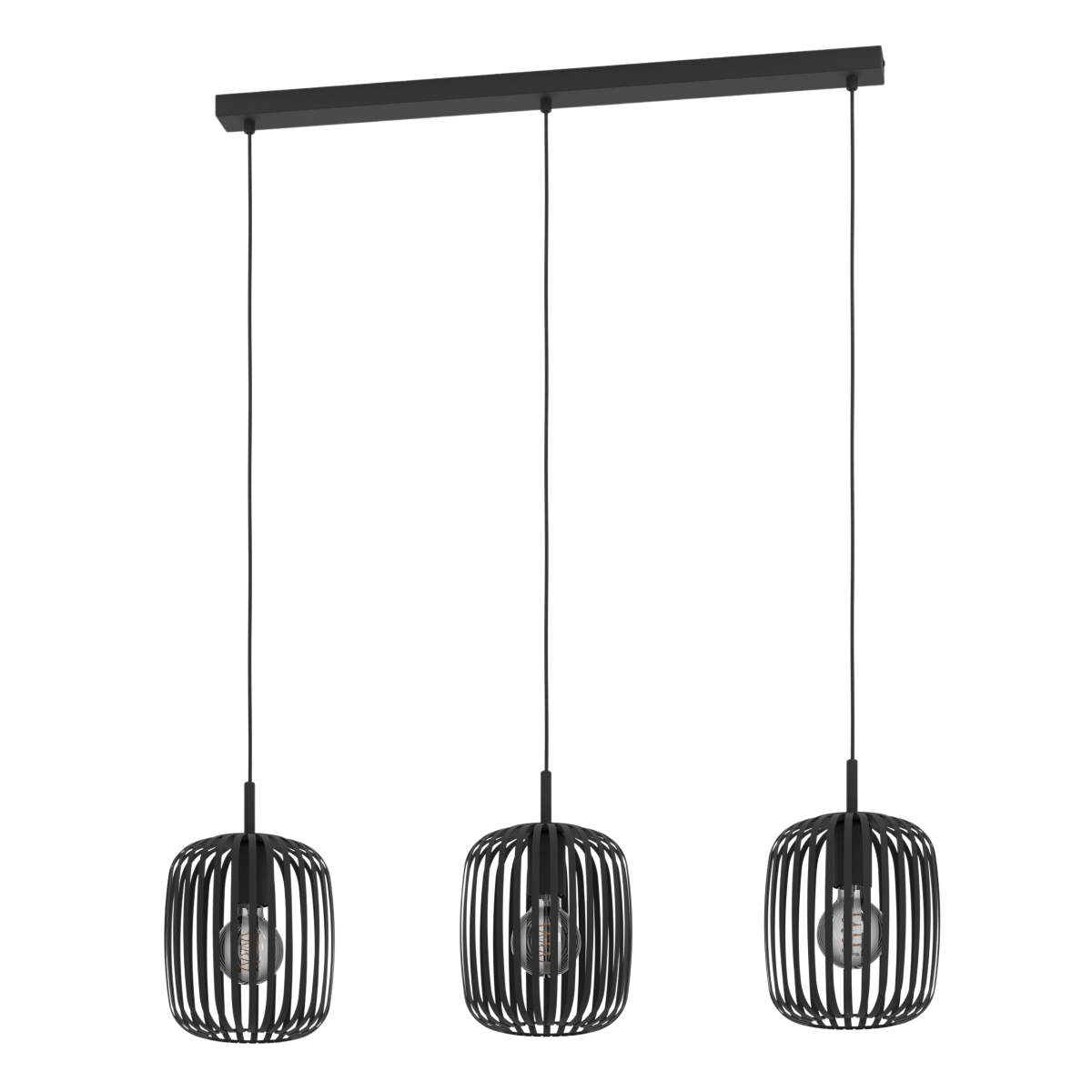 EGLO 3-flg Pendelleuchte Romazzina Schwarz