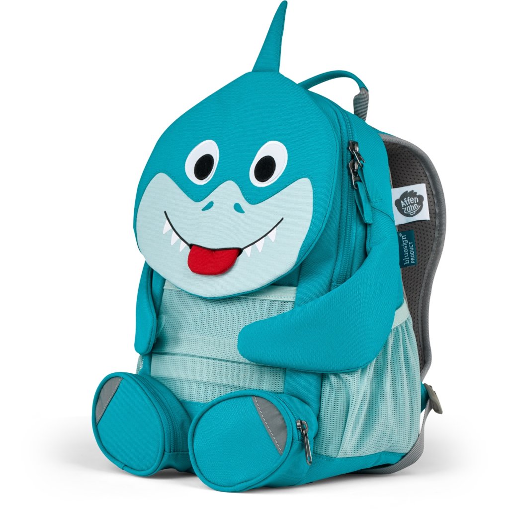 Affenzahn Rucksack großer Freund blauer Hai