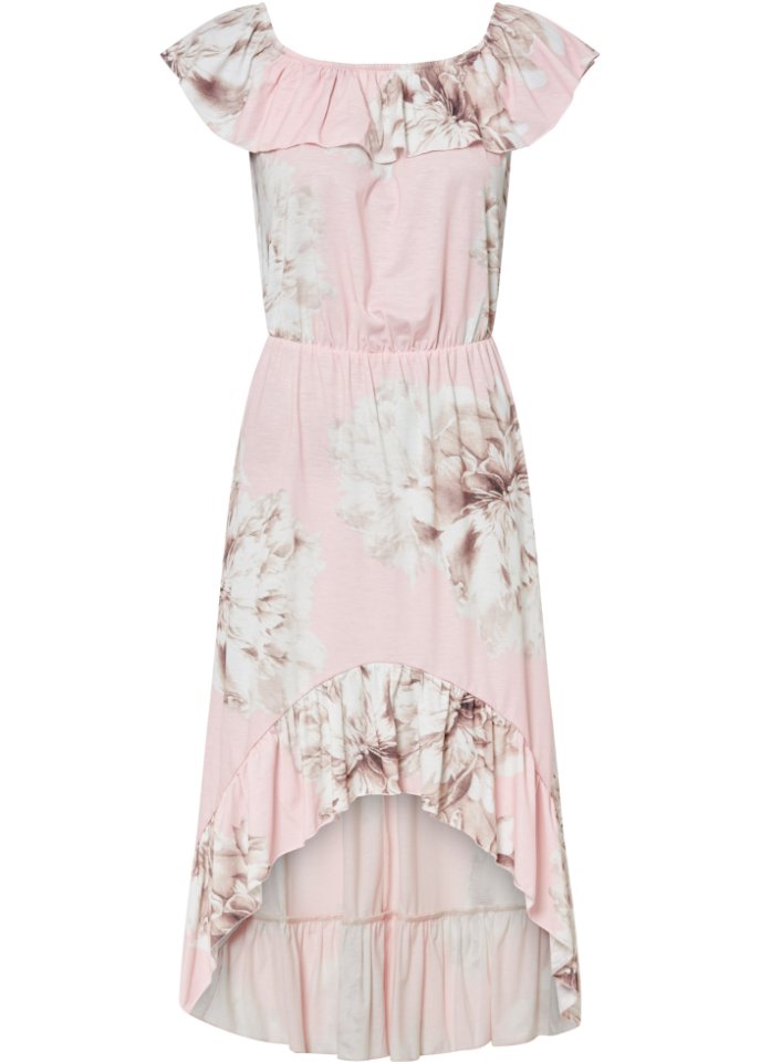 bedrucktes Vokuhila-Kleid