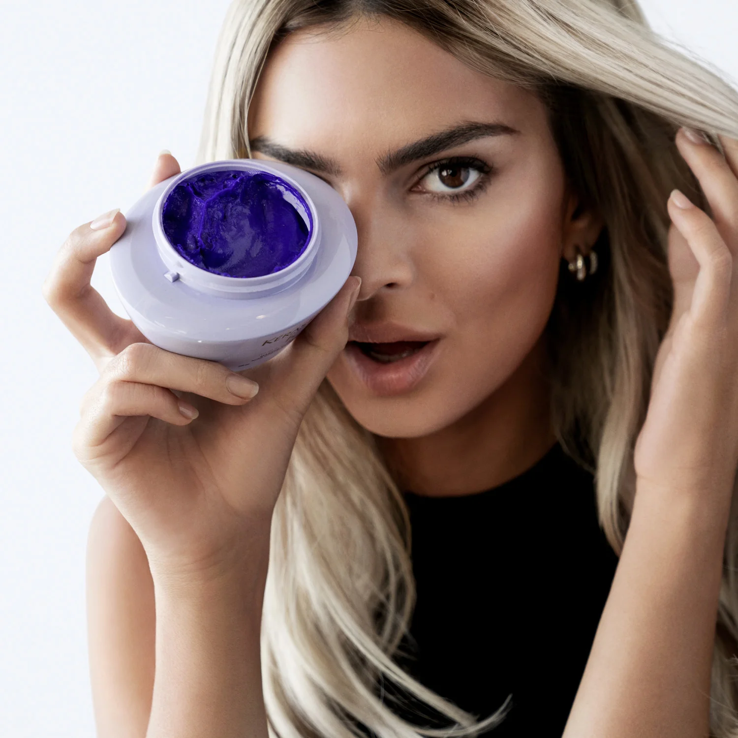 Blond Absolu Masque Ultra-Violet – Aufhellende Haarmaske, Farbschutz-Haarmaske, Reparierende Haarmaske