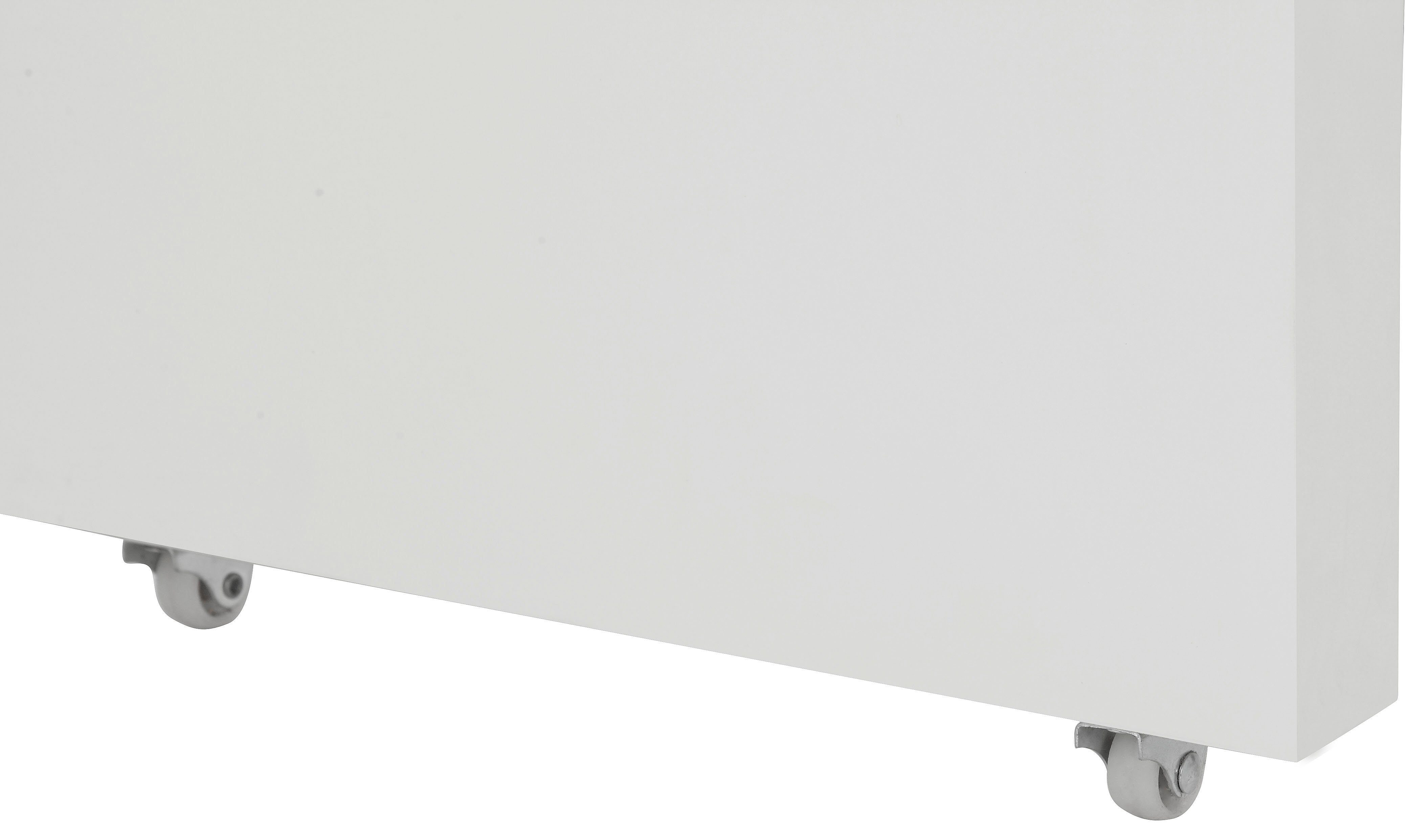 Places of Style Schreibtisch Maniago, mit rollbarem Element für mehr Arbeitsfläche, 140x81-131 cm