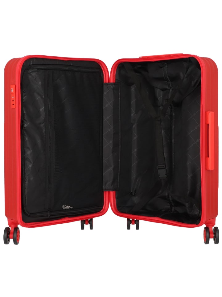Check.In Liverpool 4-Rollen Kofferset 3tlg. in rot günstig kaufen onesize