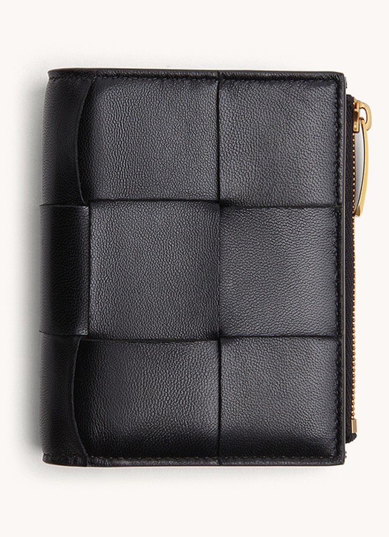 Portafoglio bifold Bottega Veneta con dettagli in pelle di vitello
