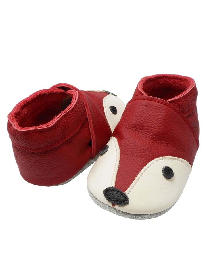 Yalion Leder-Krabbelschuhe 